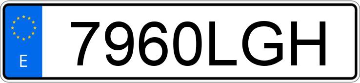 Numer rejestracyjny 7960LGH posiada RENAULT CLIO