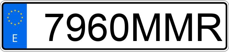 Numer rejestracyjny 7960MMR posiada TESLA MODEL S Numer rejestracyjny 7960MMR posiada TESLA MODEL S