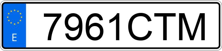 Numer rejestracyjny 7961CTM posiada PEUGEOT 206 Numer rejestracyjny 7961CTM posiada PEUGEOT 206