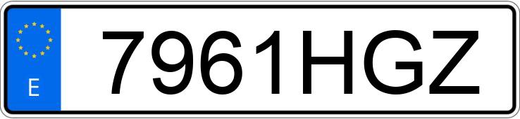 Numer rejestracyjny 7961HGZ posiada CHEVROLET-GM CRUZE