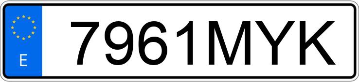 Numer rejestracyjny 7961MYK posiada TOYOTA C-HR