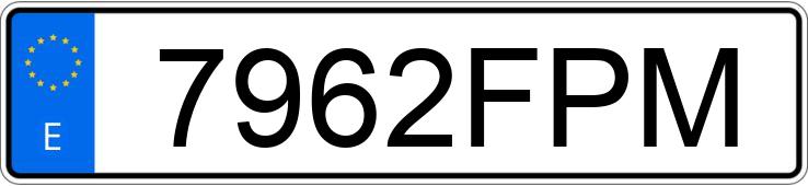 Numer rejestracyjny 7962FPM posiada VOLKSWAGEN PASSAT