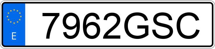 Numer rejestracyjny 7962GSC posiada FORD TOURNEO CONNECT