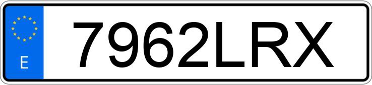 Numer rejestracyjny 7962LRX posiada BMW SERIE 3