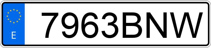 Numer rejestracyjny 7963BNW posiada HONDA VTR 1000