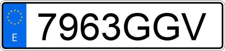 Numer rejestracyjny 7963GGV posiada VOLKSWAGEN GOLF Numer rejestracyjny 7963GGV posiada VOLKSWAGEN GOLF