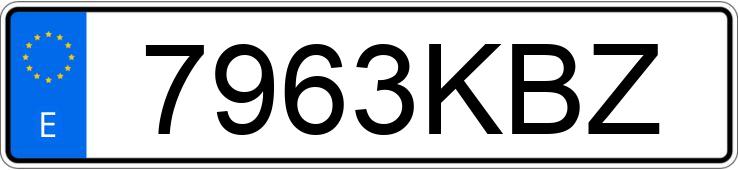 Numer rejestracyjny 7963KBZ posiada MERCEDES E (212-207)