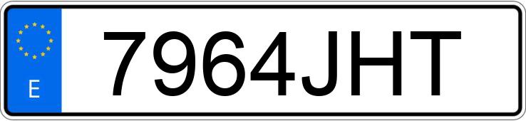 Numer rejestracyjny 7964JHT posiada CITROEN C4 PICASSO 5PZ