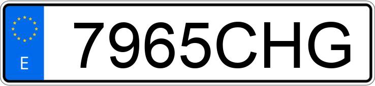 Numer rejestracyjny 7965CHG posiada RENAULT CLIO