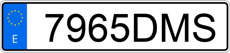 Numer rejestracyjny 7965DMS posiada PEUGEOT 307