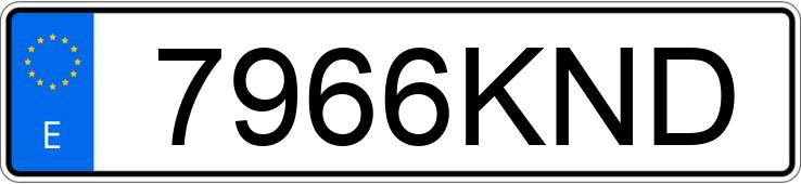 Numer rejestracyjny 7966KND posiada PIAGGIO APE