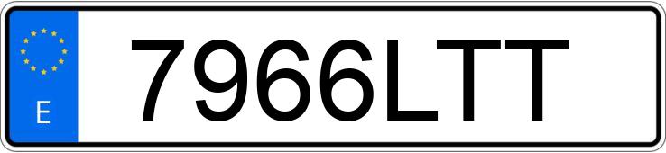 Numer rejestracyjny 7966LTT posiada VOLKSWAGEN GOLF Numer rejestracyjny 7966LTT posiada VOLKSWAGEN GOLF