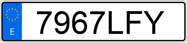 Numer rejestracyjny 7967LFY posiada MERCEDES GLC (253)