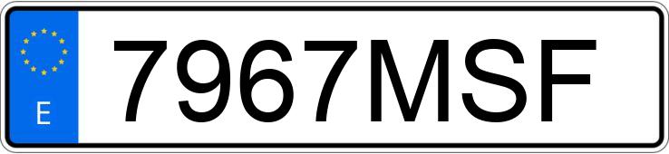 Numer rejestracyjny 7967MSF posiada TOYOTA C-HR