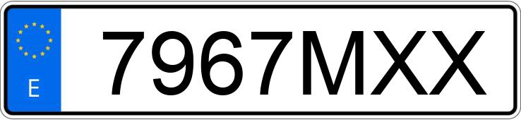 Numer rejestracyjny 7967MXX posiada MERCEDES GLA (156)