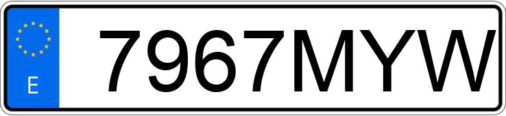 Numer rejestracyjny 7967MYW posiada SEAT ATECA