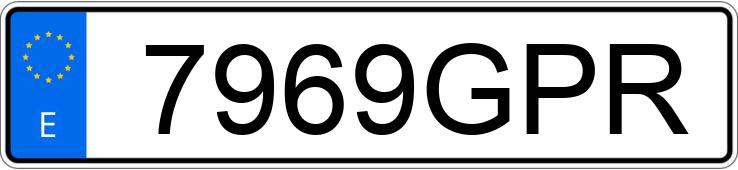 Numer rejestracyjny 7969GPR posiada NISSAN NOTE