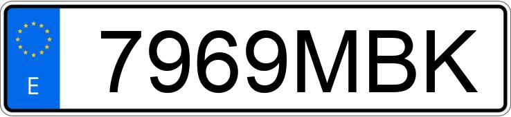 Numer rejestracyjny 7969MBK posiada FORD FOCUS