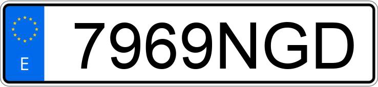 Numer rejestracyjny 7969NGD posiada MERCEDES VITO