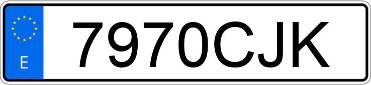 Numer rejestracyjny 7970CJK posiada HYUNDAI ACCENT