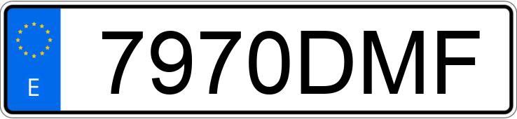 Numer rejestracyjny 7970DMF posiada BMW SERIE 3