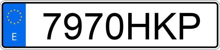 Numer rejestracyjny 7970HKP posiada SUZUKI SX4