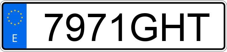 Numer rejestracyjny 7971GHT posiada BMW SERIE 3