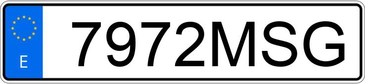 Numer rejestracyjny 7972MSG posiada BMW X2