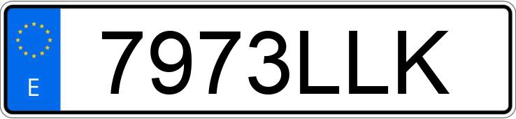 Numer rejestracyjny 7973LLK posiada TOYOTA HILUX