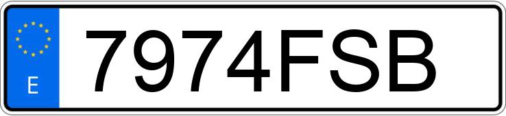 Numer rejestracyjny 7974FSB posiada BMW X5