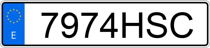 Die Registrierungsnummer 7974HSC hat PEUGEOT 5008