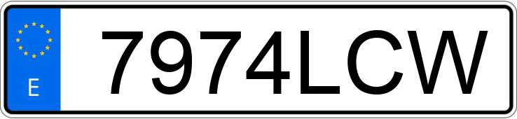 Numer rejestracyjny 7974LCW posiada PEUGEOT TWEET