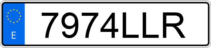 Numer rejestracyjny 7974LLR posiada SEAT LEON