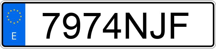 Numer rejestracyjny 7974NJF posiada EBRO S700