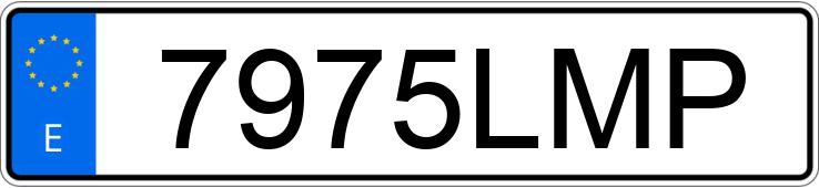 Numer rejestracyjny 7975LMP posiada VOLKSWAGEN GOLF