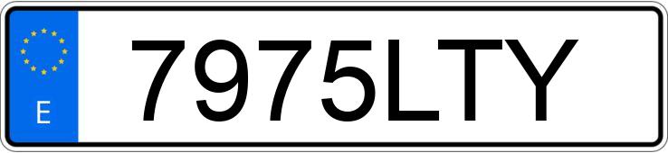 O número de registro 7975LTY tem HYUNDAI TUCSON