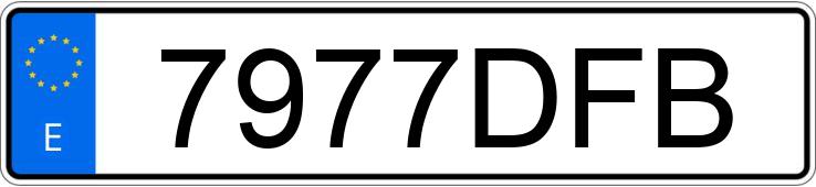 Numer rejestracyjny 7977DFB posiada OPEL CORSA