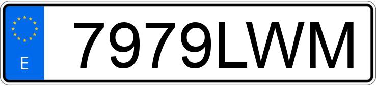 Numer rejestracyjny 7979LWM posiada SEAT IBIZA