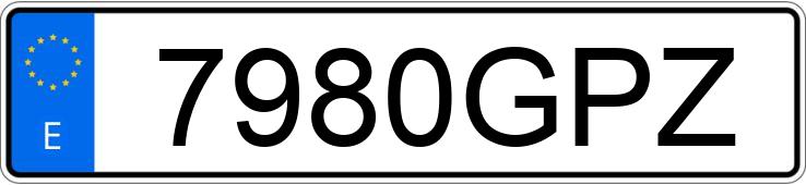 Numer rejestracyjny 7980GPZ posiada TRIUMPH STREET TRIPLE