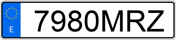 Numer rejestracyjny 7980MRZ posiada KYMCO XCITING