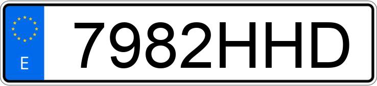 Numer rejestracyjny 7982HHD posiada IVECO DAILY