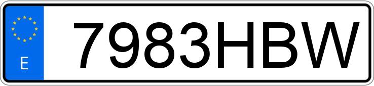 Numer rejestracyjny 7983HBW posiada PEUGEOT PARTNER Numer rejestracyjny 7983HBW posiada PEUGEOT PARTNER