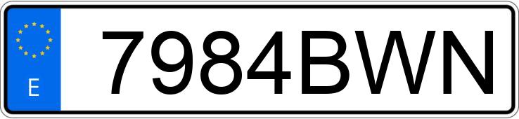 Numer rejestracyjny 7984BWN posiada RENAULT MEGANE Numer rejestracyjny 7984BWN posiada RENAULT MEGANE