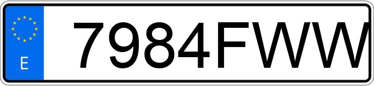 Numer rejestracyjny 7984FWW posiada BMW SERIE 3 Numer rejestracyjny 7984FWW posiada BMW SERIE 3