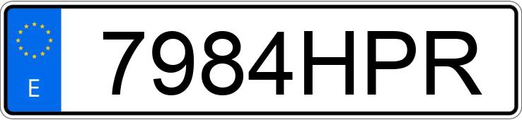 Numer rejestracyjny 7984HPR posiada OPEL ASTRA