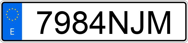 Numer rejestracyjny 7984NJM posiada MERCEDES CLA (117)