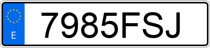 Numer rejestracyjny 7985FSJ posiada SKODA FABIA