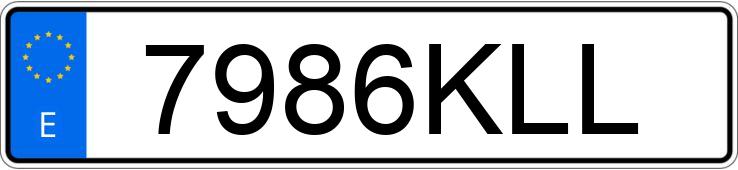 Numer rejestracyjny 7986KLL posiada BMW SERIE 2