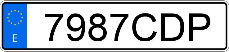 Die Registrierungsnummer 7987CDP hat CITROEN C3