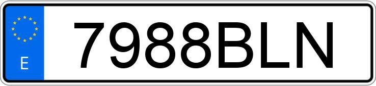 Numer rejestracyjny 7988BLN posiada PEUGEOT 206